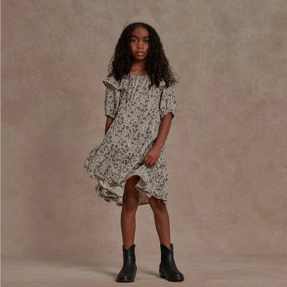 Rylee + Cru Willow Dress Autumn Floral Size 2-3 years